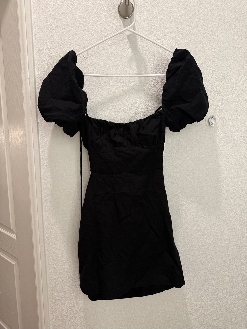 Black Criss-Cross Back Mini Dress